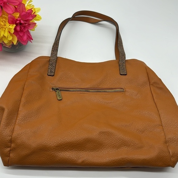 Darcy Marks London Carmel Color Leather Tote Bag TOT5608 - Picture 10 of 16